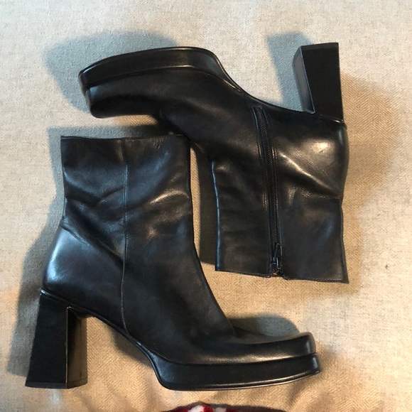 Nine West Shoes - Nine West Confident Leather Heel Boots